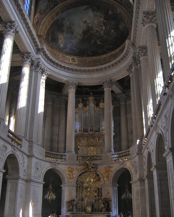 Капелла св. Людовика в замке Версаль, интерьер